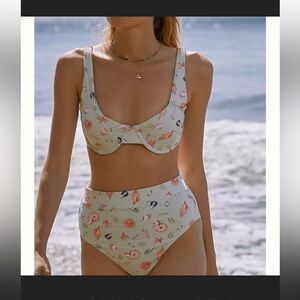 Anthropologie Maeve Kyleigh Hi-Waisted Bikini